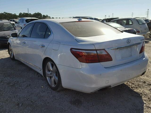 JTHGL5EF1B5043850 - 2011 LEXUS LS 460L WHITE photo 3