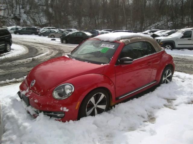 3VW7A7AT2DM801364 - 2013 VOLKSWAGEN BEETLE TUR RED photo 2