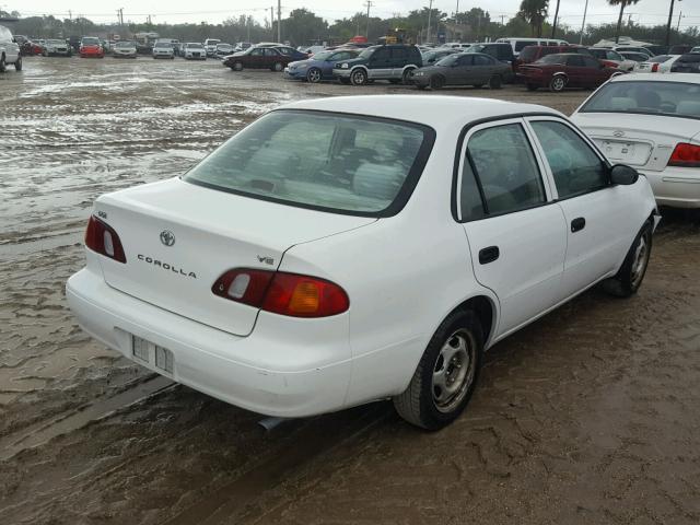 1NXBR12E8XZ274400 - 1999 TOYOTA COROLLA VE WHITE photo 4