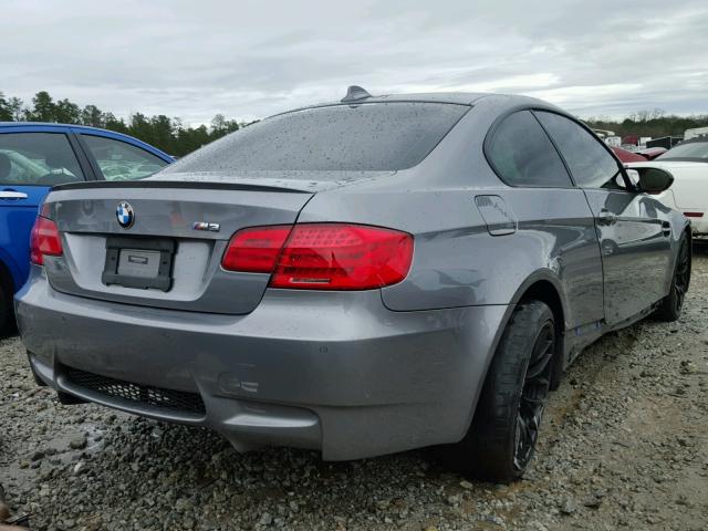 WBSKG9C55CE798835 - 2012 BMW M3 GRAY photo 4