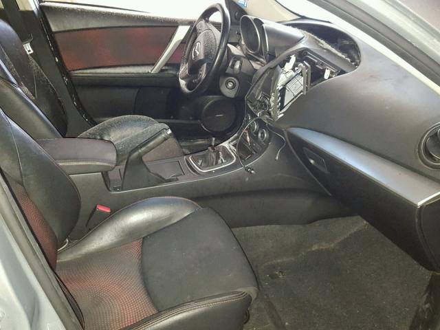 JM1BL1L34D1734300 - 2013 MAZDA SPEED 3 SILVER photo 5