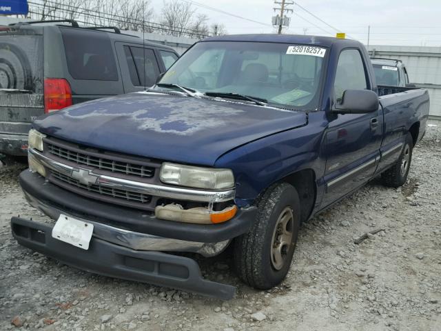 1GCEC14V2XE132926 - 1999 CHEVROLET SILVERADO BLUE photo 2