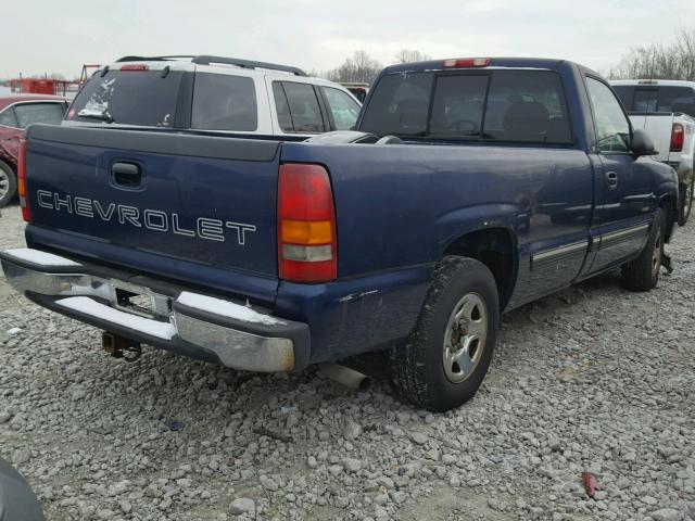 1GCEC14V2XE132926 - 1999 CHEVROLET SILVERADO BLUE photo 4