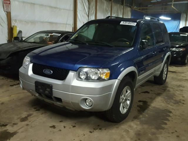 1FMCU59H47KB51201 - 2007 FORD ESCAPE HEV BLUE photo 2