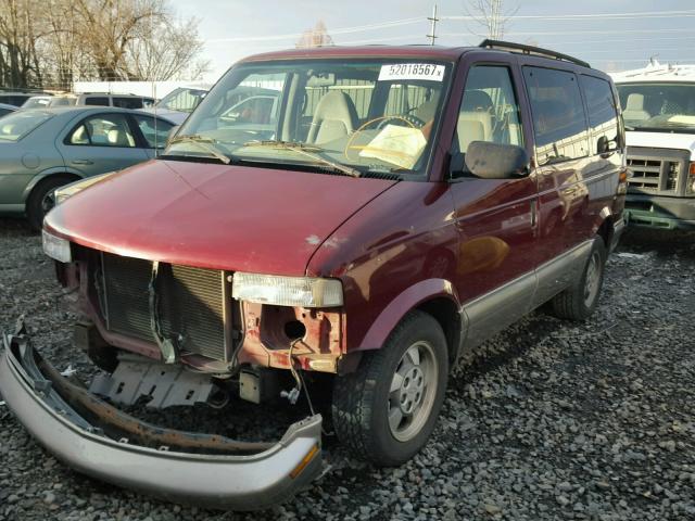 1GNEL19X73B146088 - 2003 CHEVROLET ASTRO MAROON photo 2