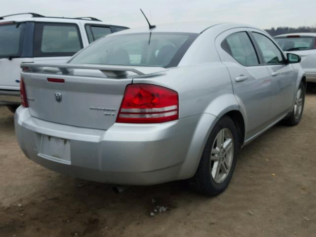 1B3LC56B89N549134 - 2009 DODGE AVENGER SX SILVER photo 4