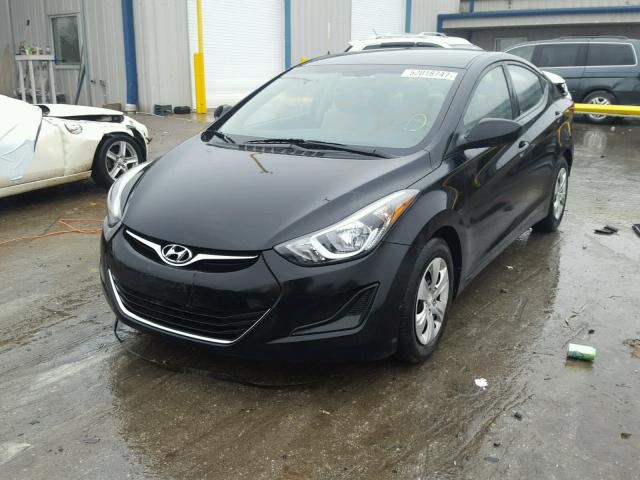 5NPDH4AE0GH779893 - 2016 HYUNDAI ELANTRA SE BLACK photo 2