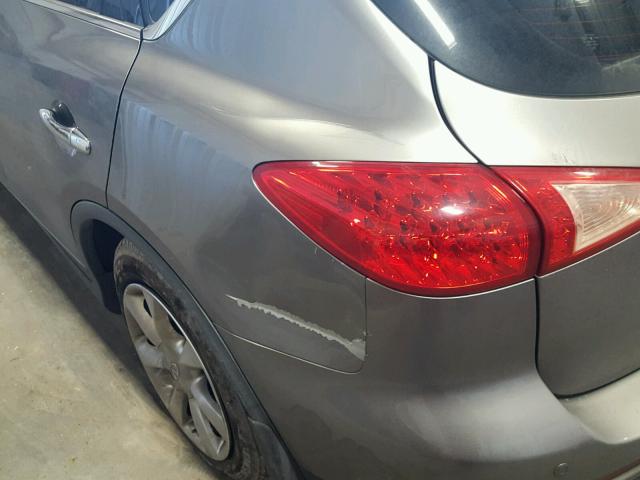 JNKAJ09F98M356877 - 2008 INFINITI EX35 BASE GRAY photo 9