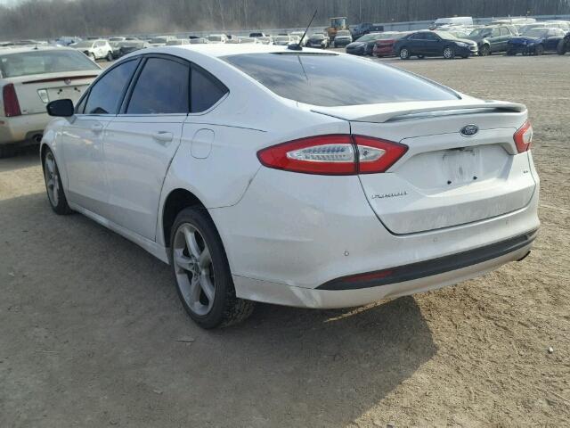 3FA6P0H74GR311292 - 2016 FORD FUSION SE WHITE photo 3