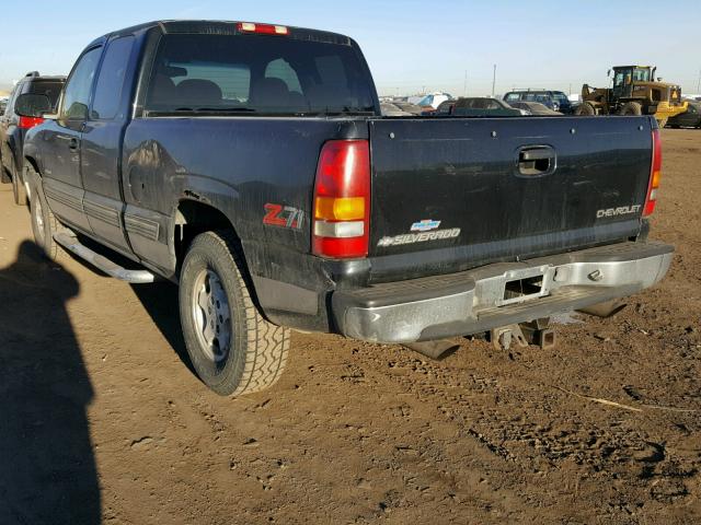 1GCEK19T2XE104683 - 1999 CHEVROLET SILVERADO BLACK photo 3