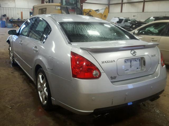 1N4BA41E38C803392 - 2008 NISSAN MAXIMA SE SILVER photo 3