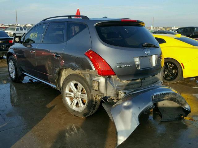 JN8AZ08T86W417644 - 2006 NISSAN MURANO SL GRAY photo 3