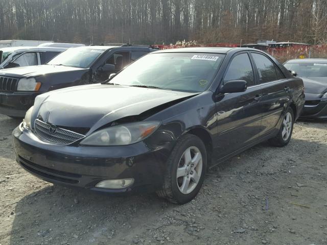 4T1BE32K73U232596 - 2003 TOYOTA CAMRY LE BLACK photo 2