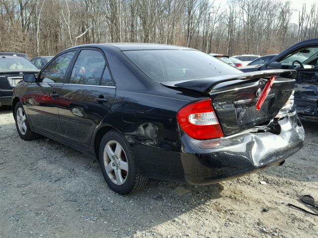 4T1BE32K73U232596 - 2003 TOYOTA CAMRY LE BLACK photo 3