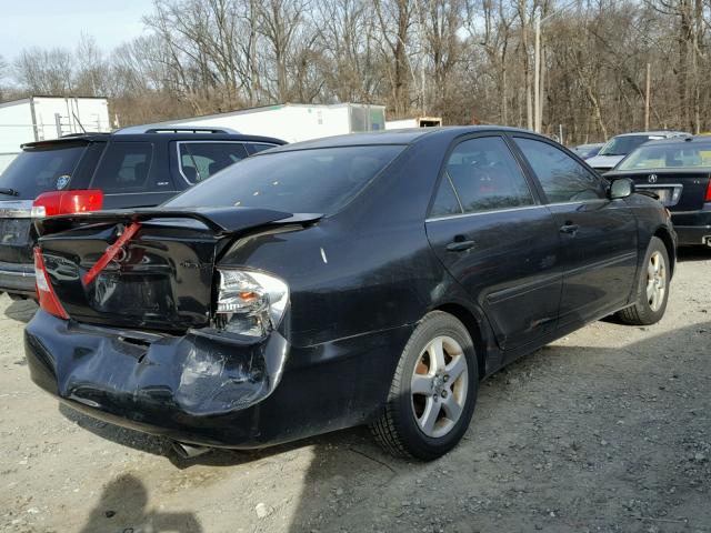 4T1BE32K73U232596 - 2003 TOYOTA CAMRY LE BLACK photo 4