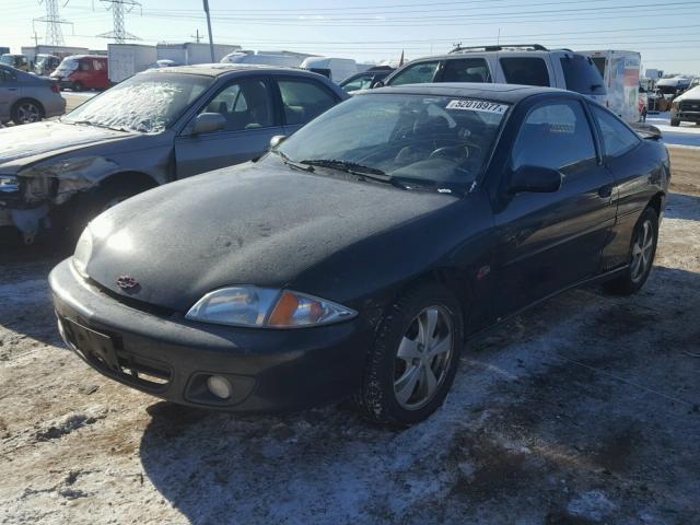 1G1JF12T117369824 - 2001 CHEVROLET CAVALIER Z BLACK photo 2