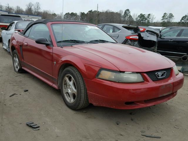 1FAFP44453F367459 - 2003 FORD MUSTANG RED photo 1