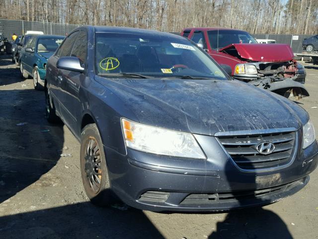 5NPET46C89H410678 - 2009 HYUNDAI SONATA GLS BLUE photo 1