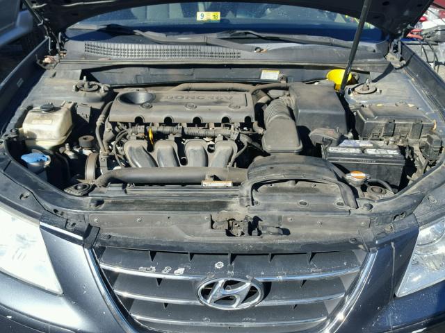 5NPET46C89H410678 - 2009 HYUNDAI SONATA GLS BLUE photo 7