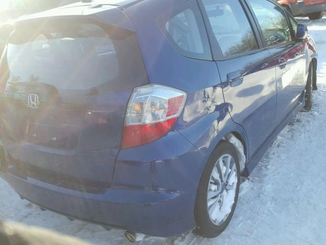 JHMGE8H57DC025723 - 2013 HONDA FIT SPORT BLUE photo 4