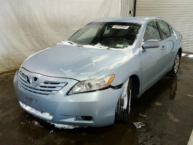 4T1BE46K88U749459 - 2008 TOYOTA CAMRY CE BLUE photo 2