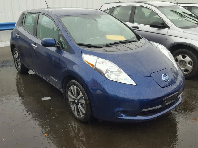 1N4BZ0CP4HC303998 - 2017 NISSAN LEAF S BLUE photo 1