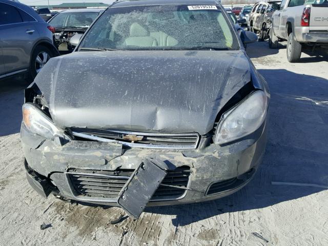 2G1WU58R779135483 - 2007 CHEVROLET IMPALA LTZ GRAY photo 9