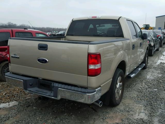 1FTRW12W08FC16260 - 2008 FORD F150 SUPER TAN photo 4