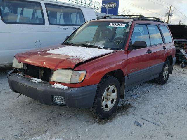 JF1SF63592G705011 - 2002 SUBARU FORESTER L RED photo 2