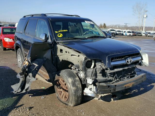 5TDZT38A77S292380 - 2007 TOYOTA SEQUOIA LI BLACK photo 1