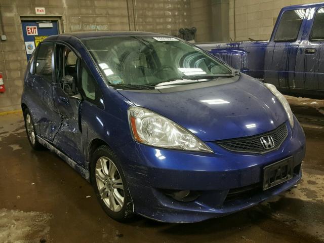 JHMGE8G48AS018659 - 2010 HONDA FIT SPORT BLUE photo 1