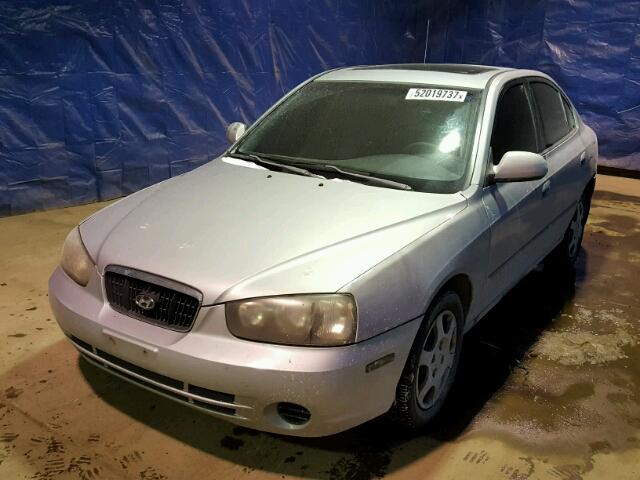 KMHDN45D33U699090 - 2003 HYUNDAI ELANTRA GL SILVER photo 2