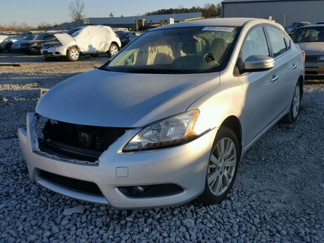 3N1AB7AP3FY278041 - 2015 NISSAN SENTRA S SILVER photo 2