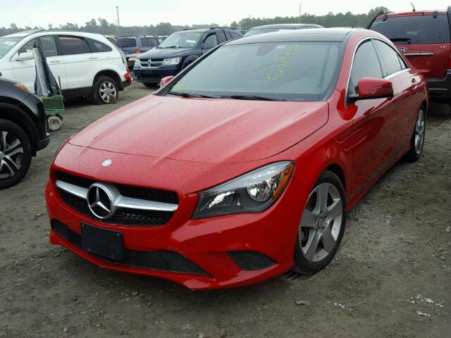 WDDSJ4EB6GN391357 - 2016 MERCEDES-BENZ CLA 250 RED photo 2