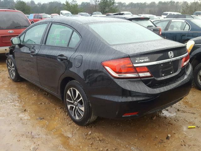 19XFB2F82FE113185 - 2015 HONDA CIVIC EX BLACK photo 3