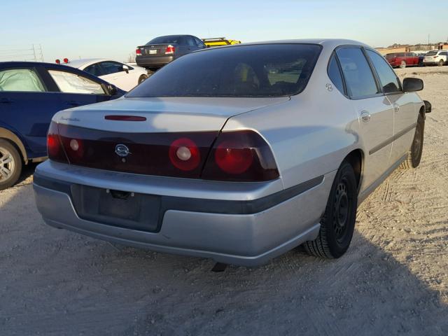 2G1WF52E949129325 - 2004 CHEVROLET IMPALA GRAY photo 4