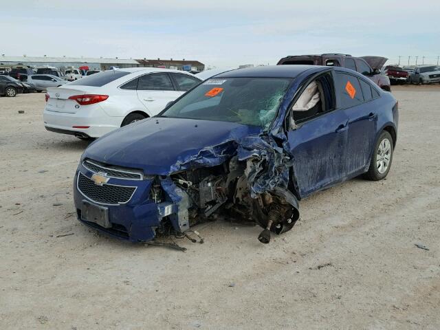 1G1PA5SH7D7175945 - 2013 CHEVROLET CRUZE LS BLUE photo 2