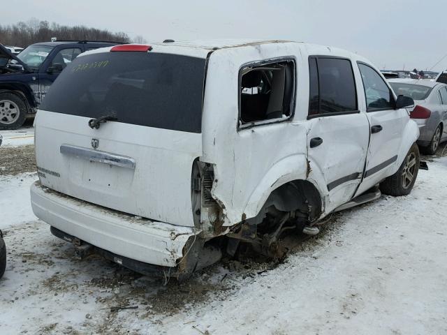 1D4HD48N96F160742 - 2006 DODGE DURANGO SL WHITE photo 4