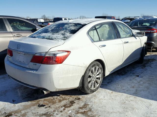 1HGCR3F81EA004370 - 2014 HONDA ACCORD EXL WHITE photo 4