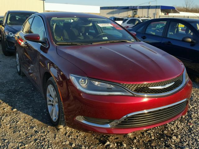 1C3CCCAB4GN137224 - 2016 CHRYSLER 200 LIMITE MAROON photo 1