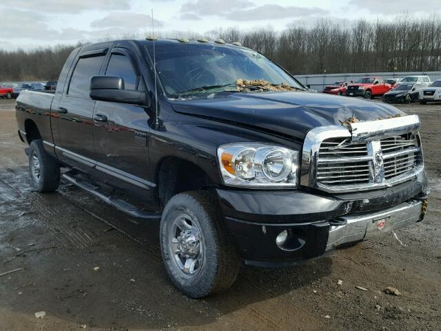 3D3KS29C37G712902 - 2007 DODGE RAM 2500 BLACK photo 1