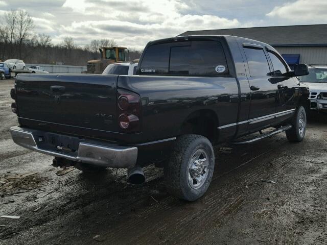 3D3KS29C37G712902 - 2007 DODGE RAM 2500 BLACK photo 4