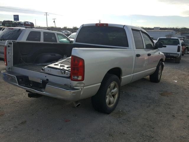 1D7HA18D75S215647 - 2005 DODGE RAM 1500 S SILVER photo 4