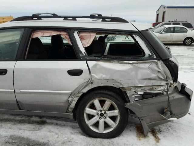 4S4BP61C467331403 - 2006 SUBARU LEGACY OUT SILVER photo 9