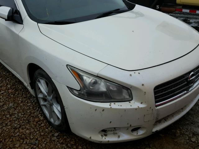 1N4AA51E19C822221 - 2009 NISSAN MAXIMA S WHITE photo 9