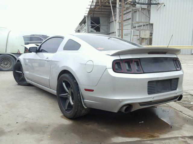 1ZVBP8CF1D5205559 - 2013 FORD MUSTANG GT SILVER photo 3