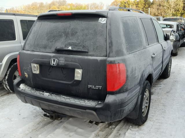 5FNYF18655B062860 - 2005 HONDA PILOT EXL BLACK photo 4