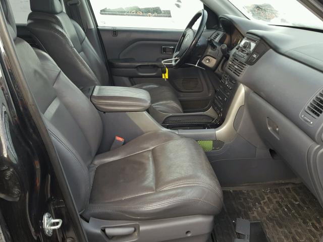 5FNYF18655B062860 - 2005 HONDA PILOT EXL BLACK photo 5