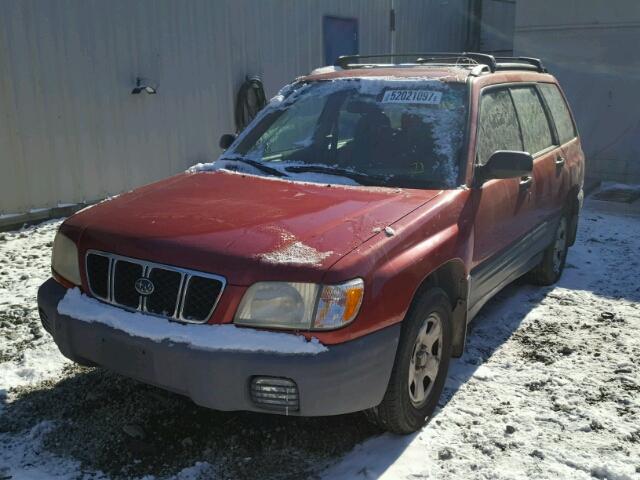 JF1SF63502G754209 - 2002 SUBARU FORESTER L MAROON photo 2