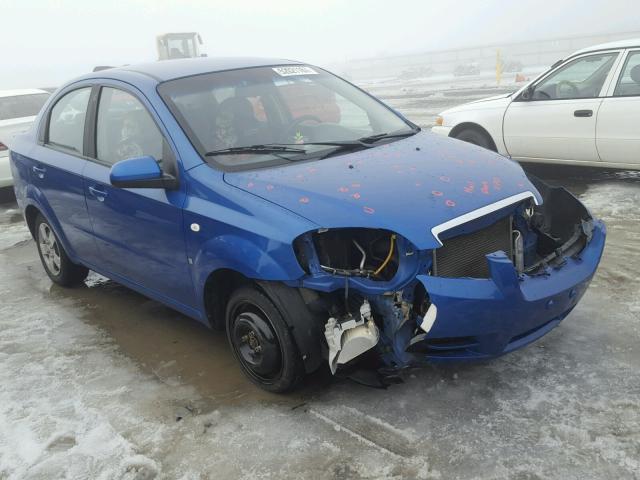 KL1TD56637B071841 - 2007 CHEVROLET AVEO BASE BLUE photo 1